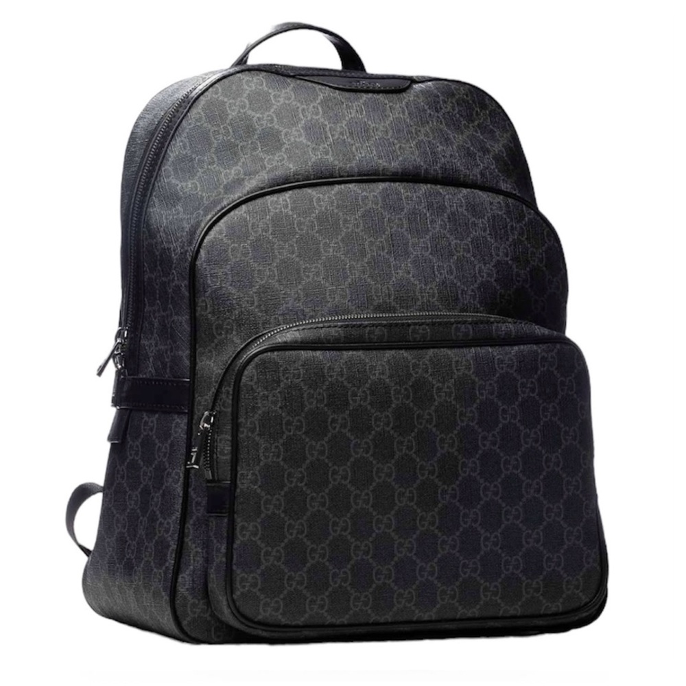 Gucci Black GG Supreme Backpack